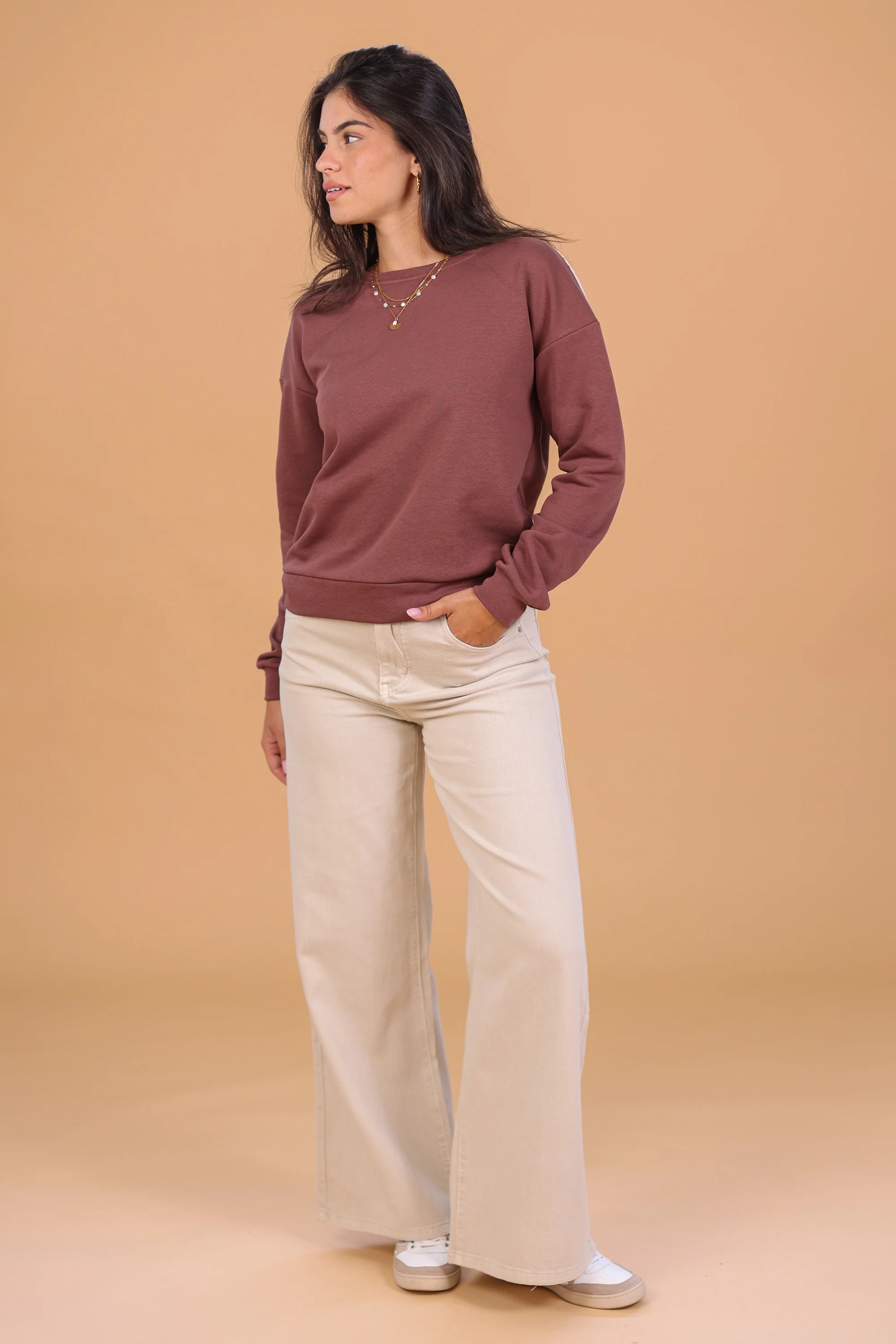 Denim Pants Bethany Cream - Image 9