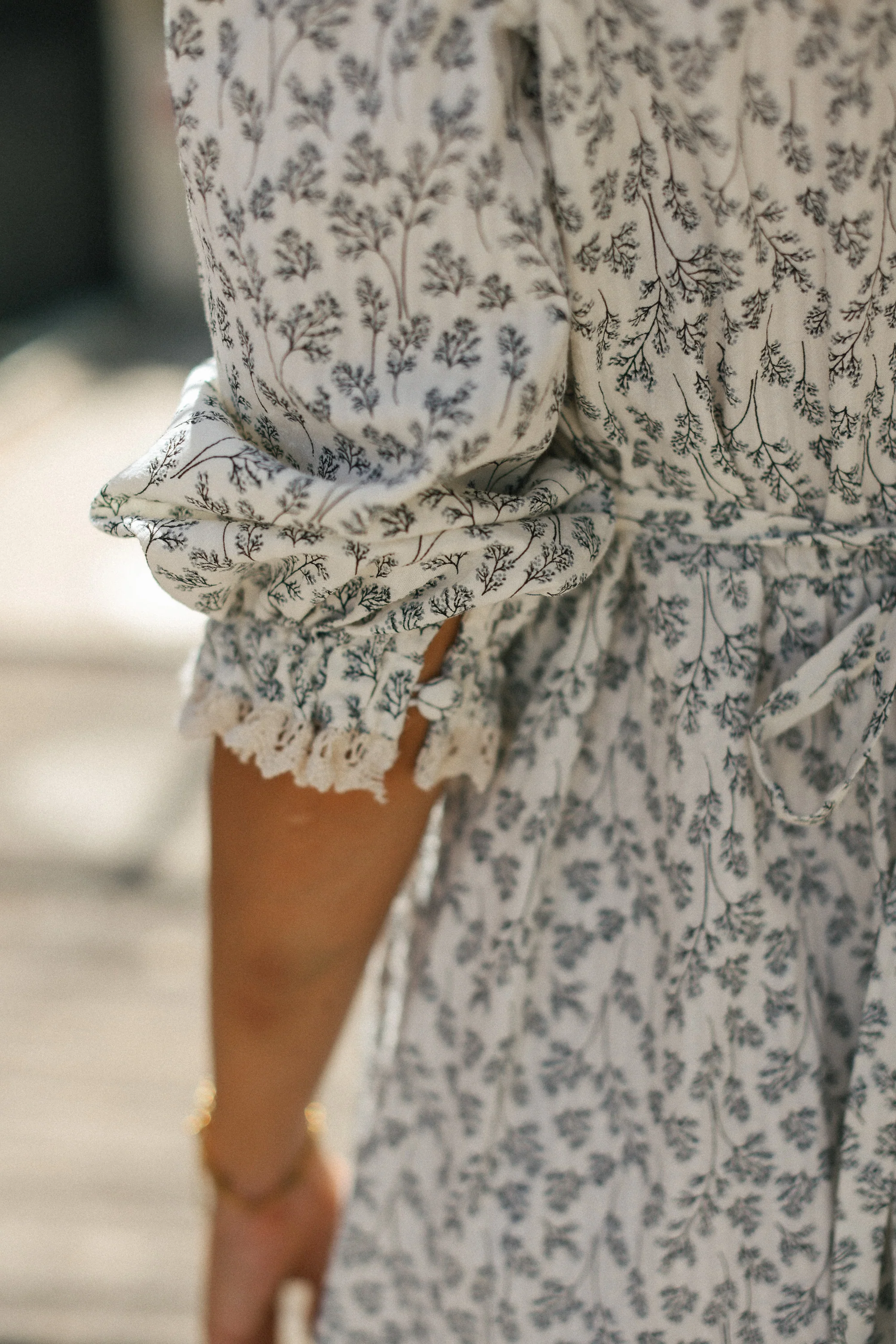 Dress Belinda Cream Twigs - Image 3