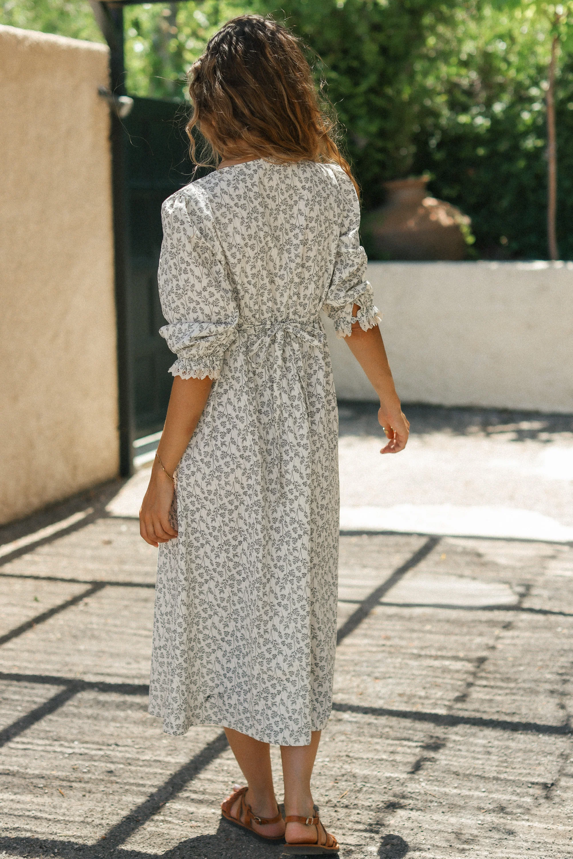 Dress Belinda Cream Twigs - Image 6