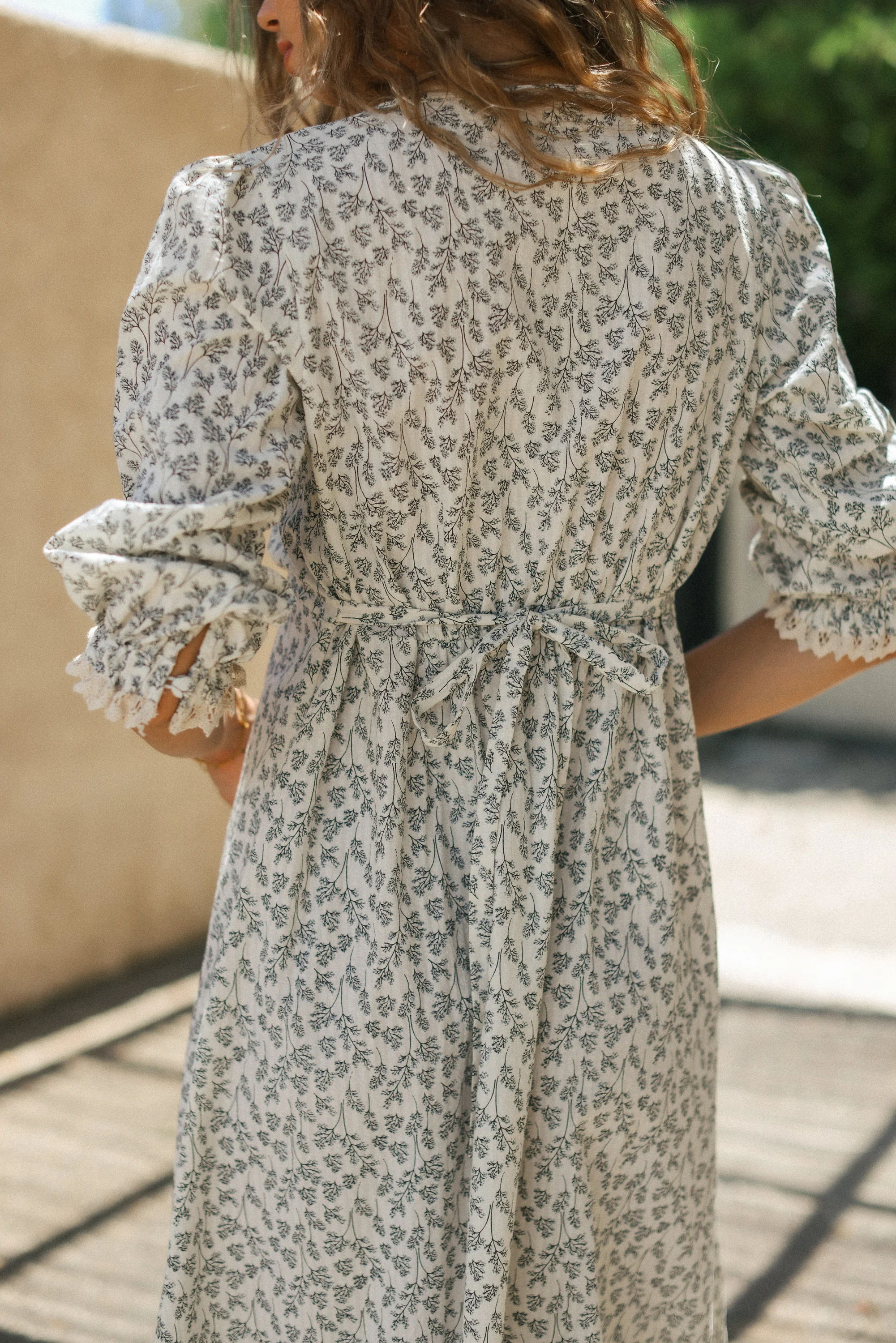 Dress Belinda Cream Twigs - Image 8