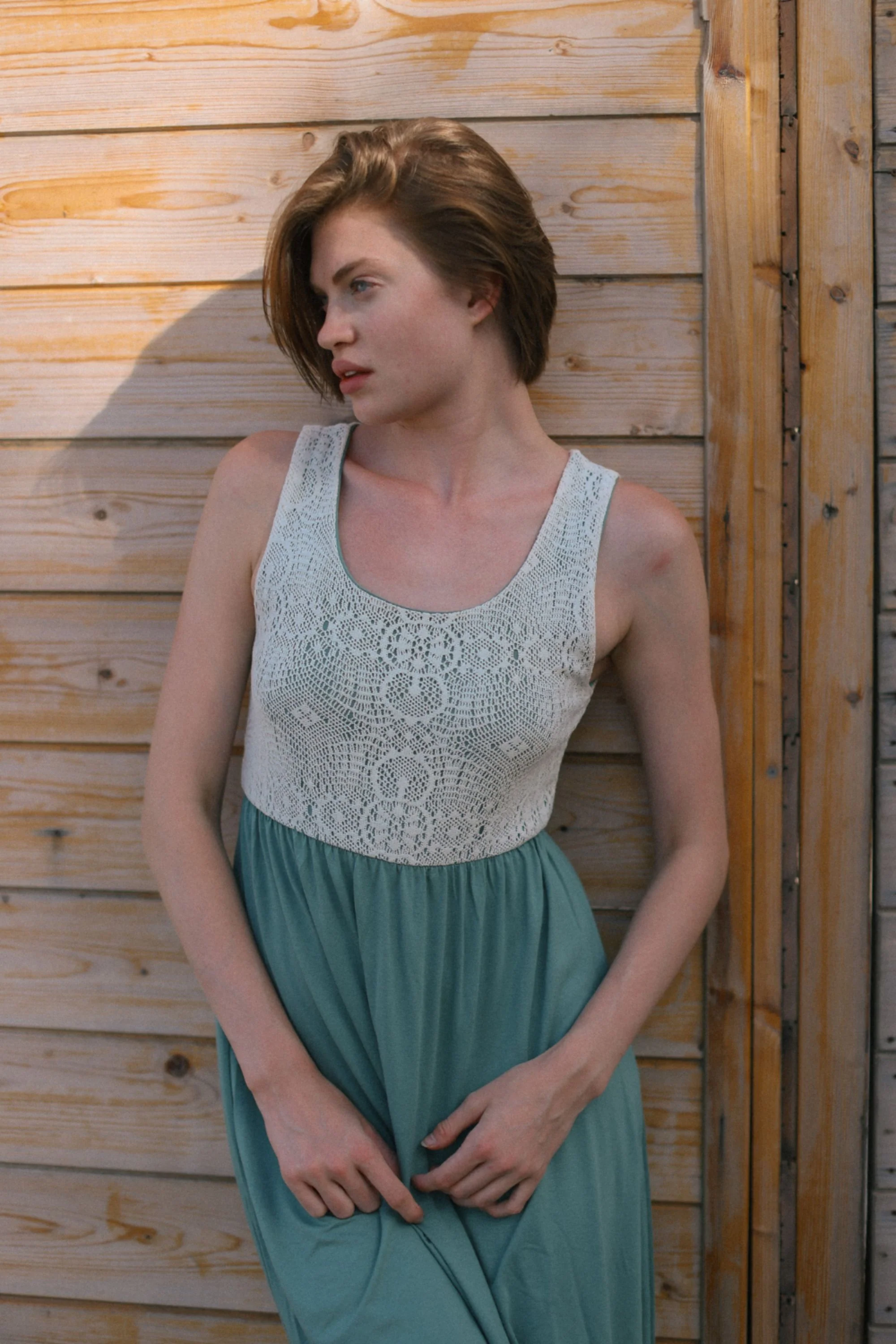 Midi Dress Maya Mint Lace - Image 3