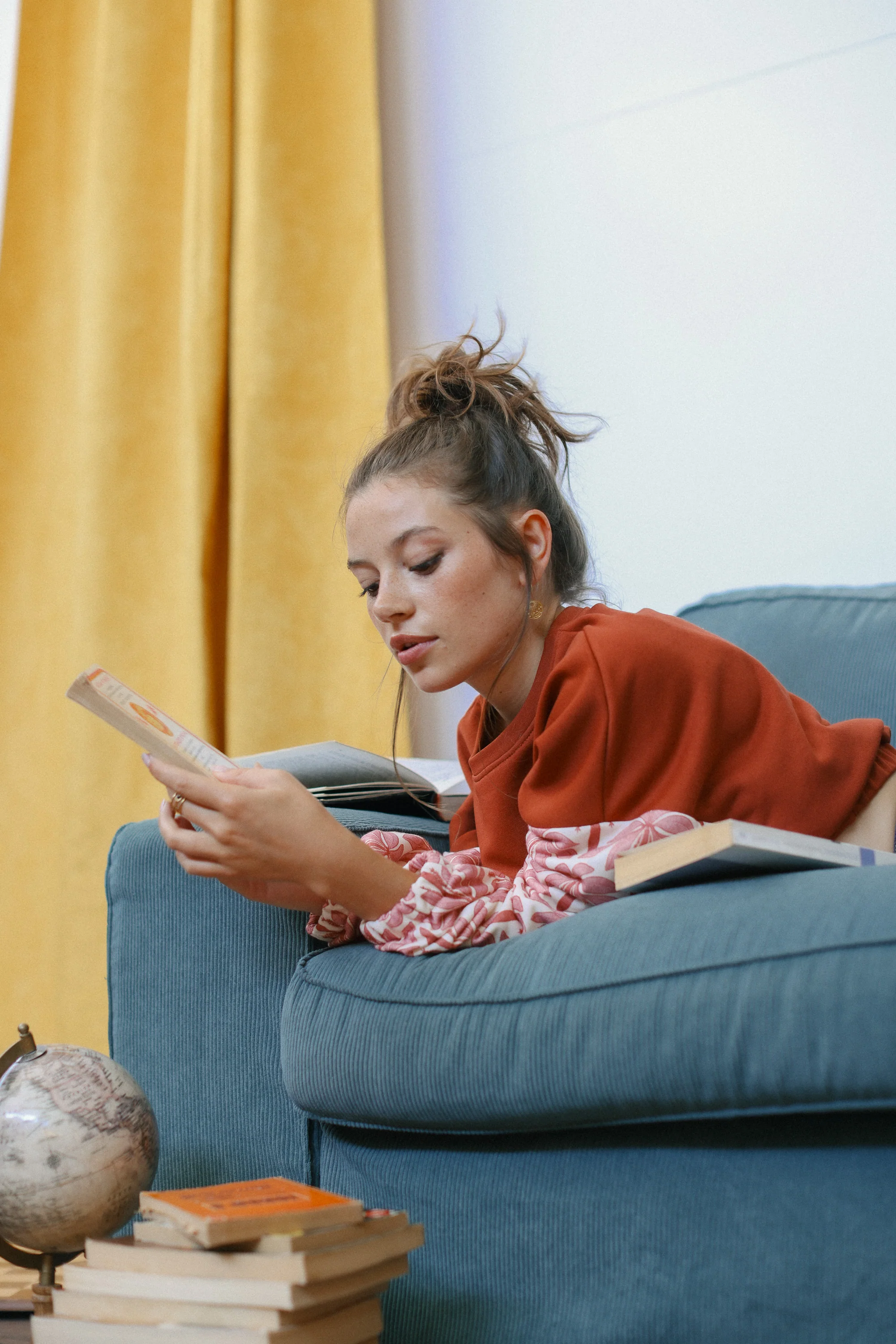 Sweater Maelis Terracotta Rose Palms - Image 12