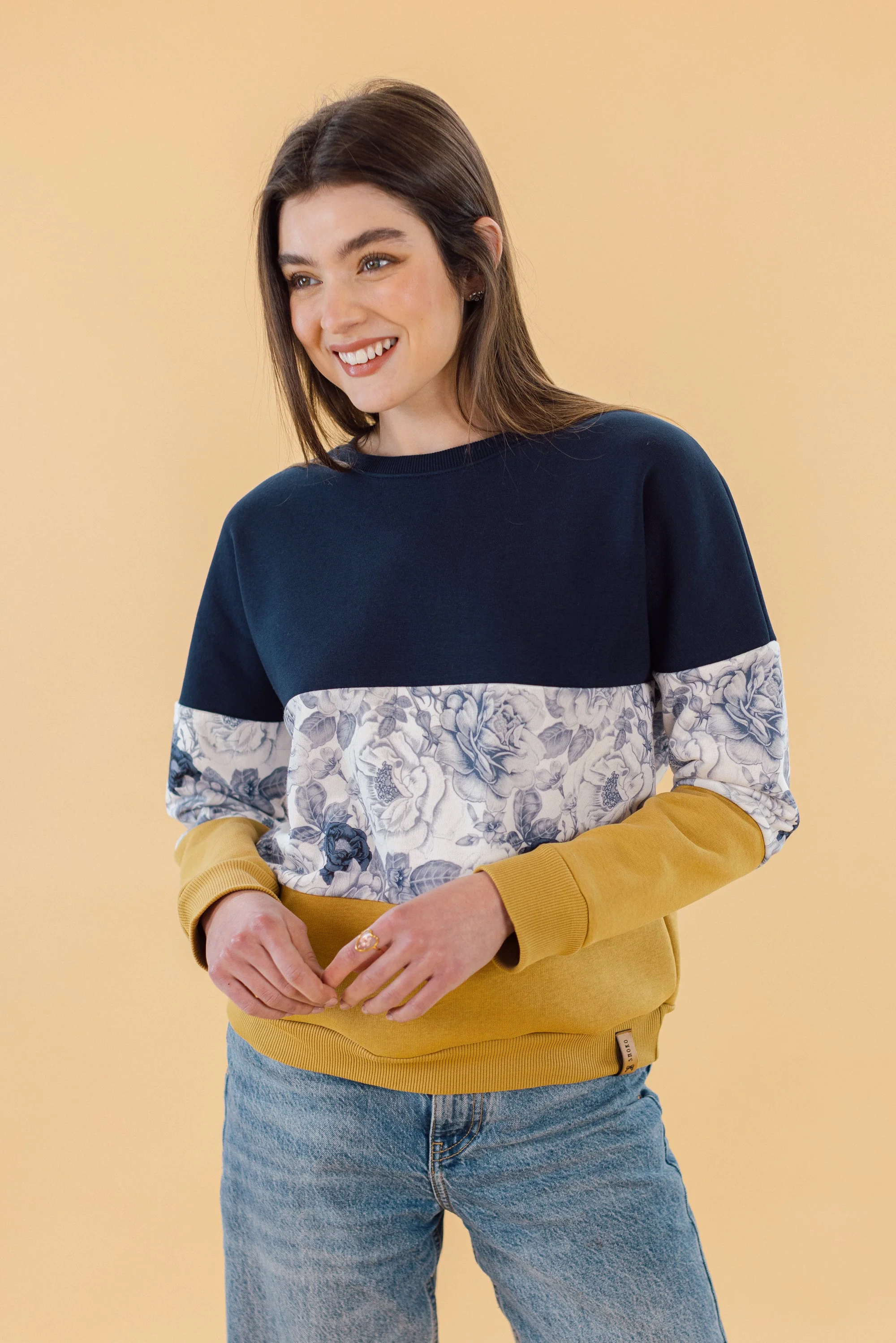 Sweater Μia Blue Floral - Image 6
