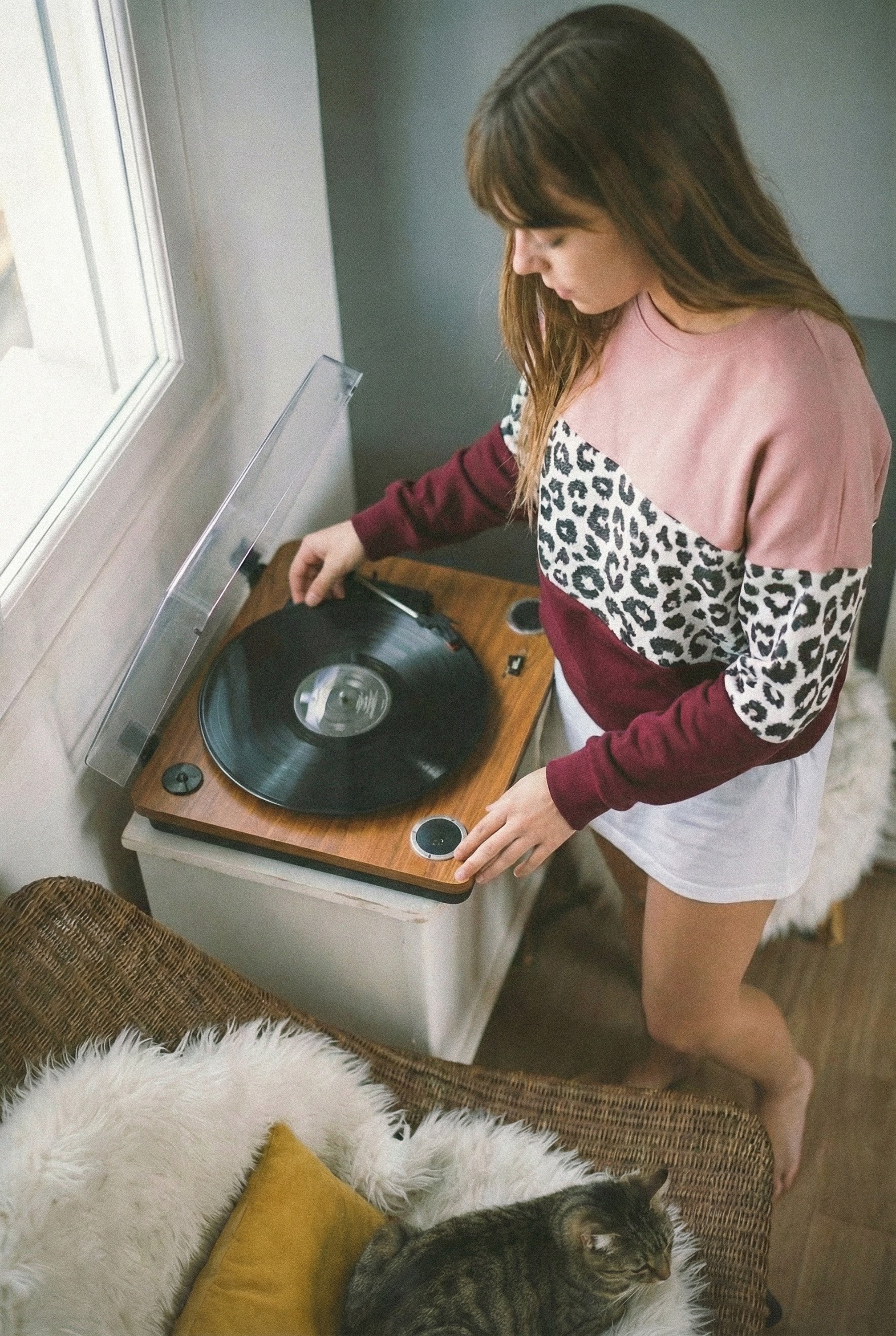 Sweater Mia Rose Leo Burgundy - Image 3