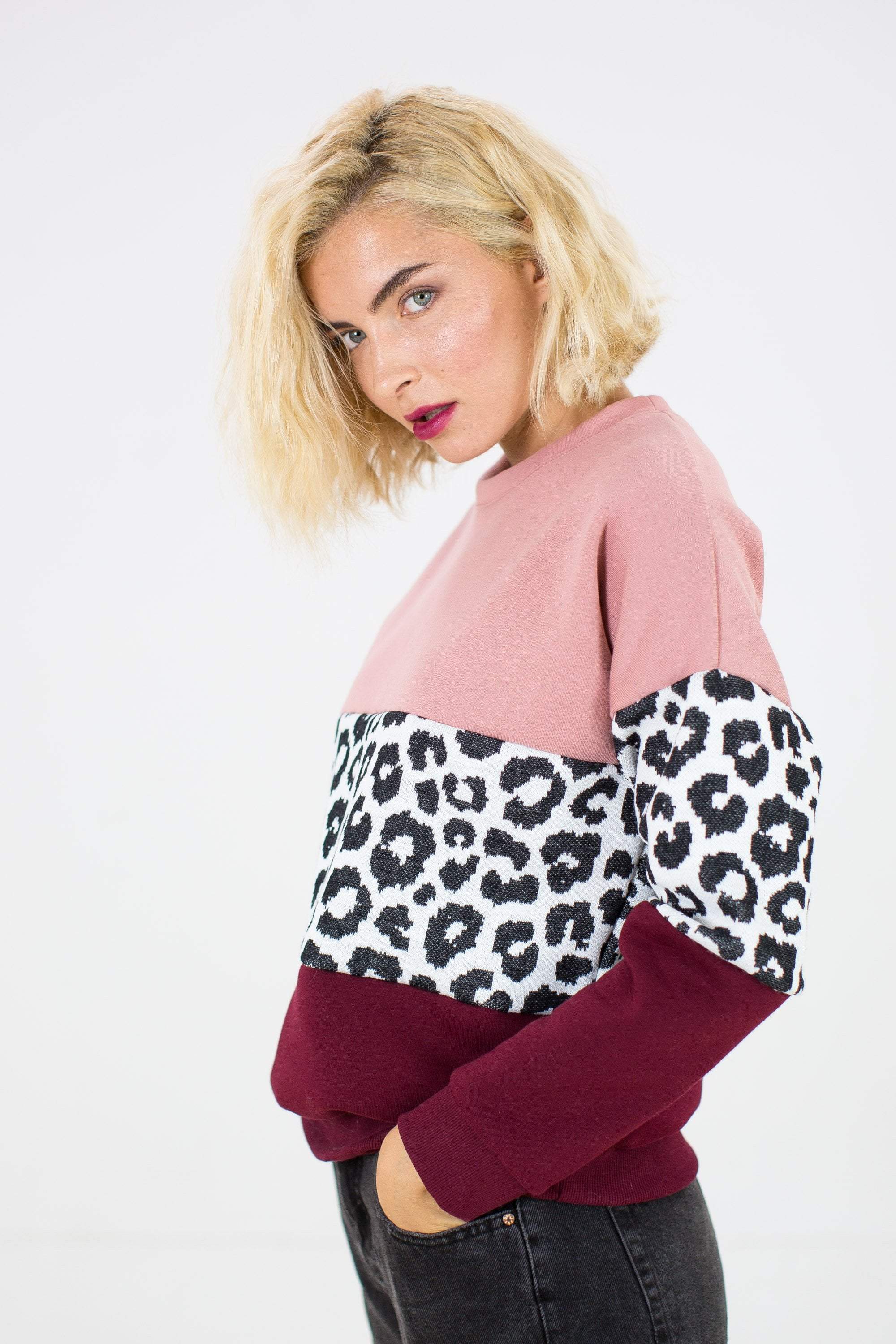Sweater Mia Rose Leo Burgundy - Image 6