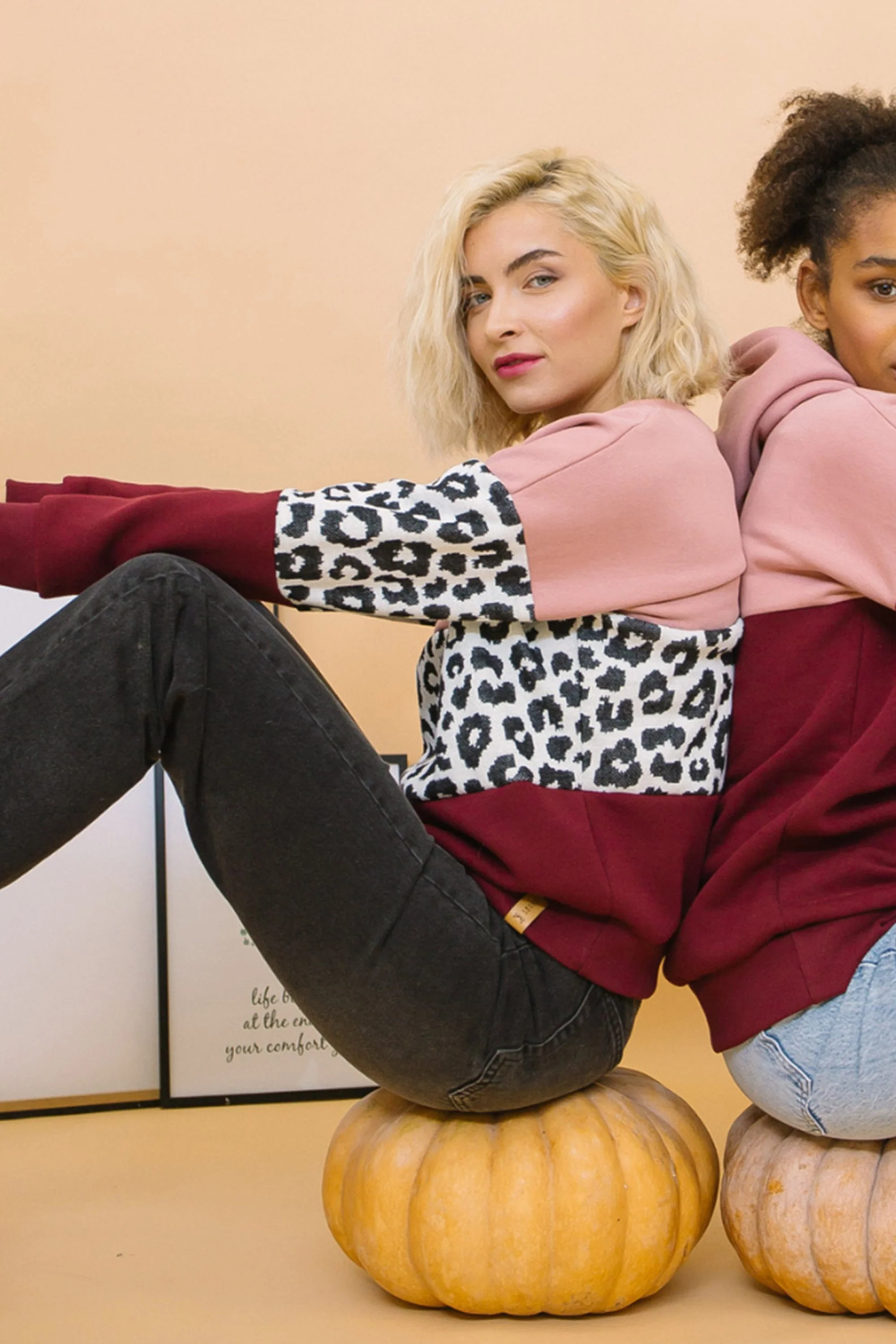 Sweater Mia Rose Leo Burgundy - Image 8