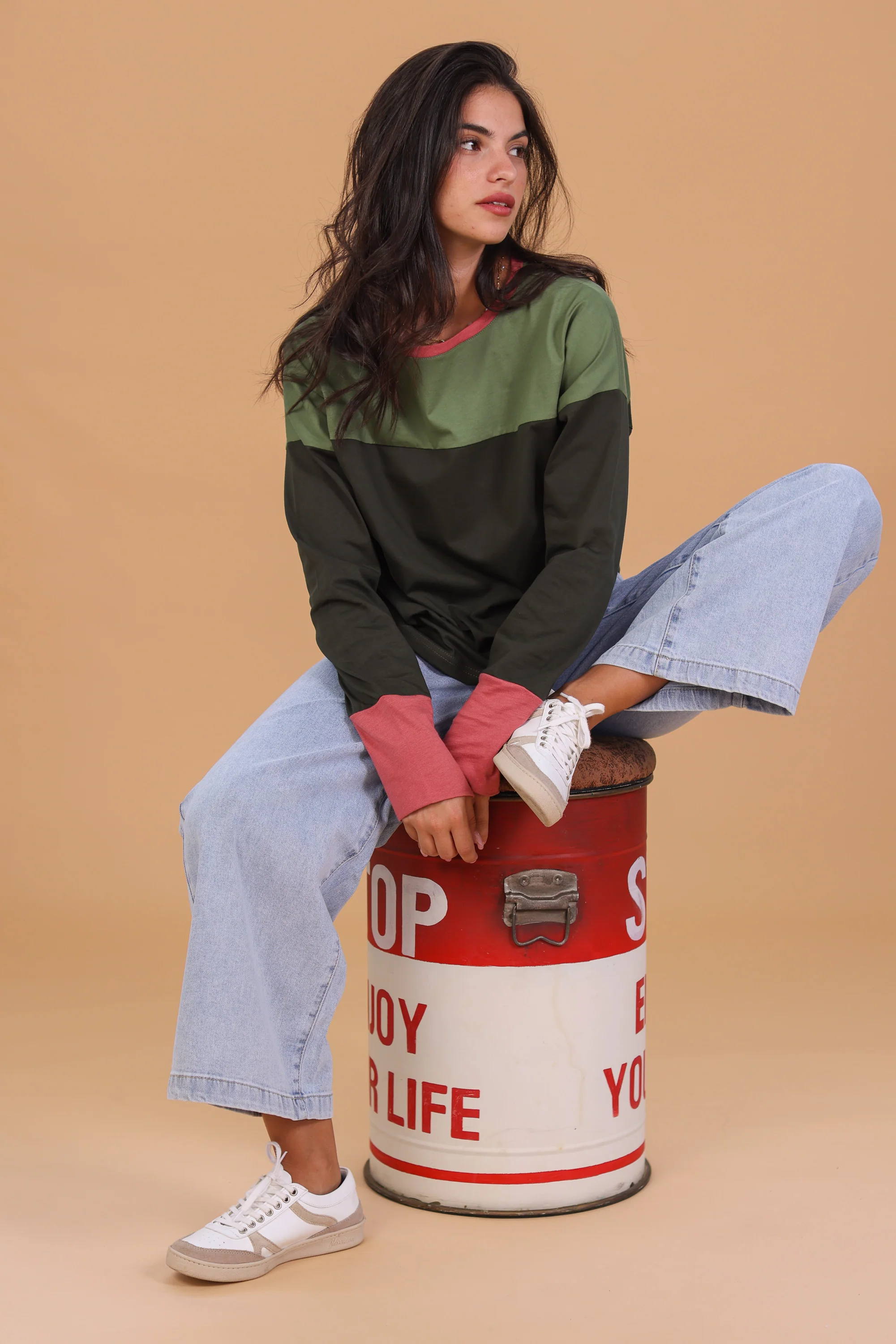 Top Dalianne Green Olive - Image 3